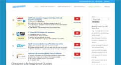 Desktop Screenshot of cheaplifeinsurancein2min.com
