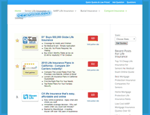 Tablet Screenshot of cheaplifeinsurancein2min.com
